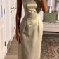 girlhomeshops-Weißes mittellanges Satin-Ballkleid mit exquisiten Perlen, Brautkleid, Abendkleid, gh5746