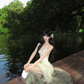 Women Romantic Light Mint Green Prom Dress Spaghetti Straps 3D Floral Applique Lace Mermaid Long Evening Gown gh9440