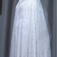 ✨Girlhomeshops-White Floral Lace One Shoulder Flowy Long Evening Gown gh10025