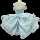 Floral Short Tulle Back-to-School Dress Birthday Dress Party Dress gh6850