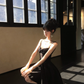 Women Elegant Black Mesh Homecoming Dress Sheer Round Neck Heart Cutout Boned Waist A-Line Flare Short Party Gown gh9439