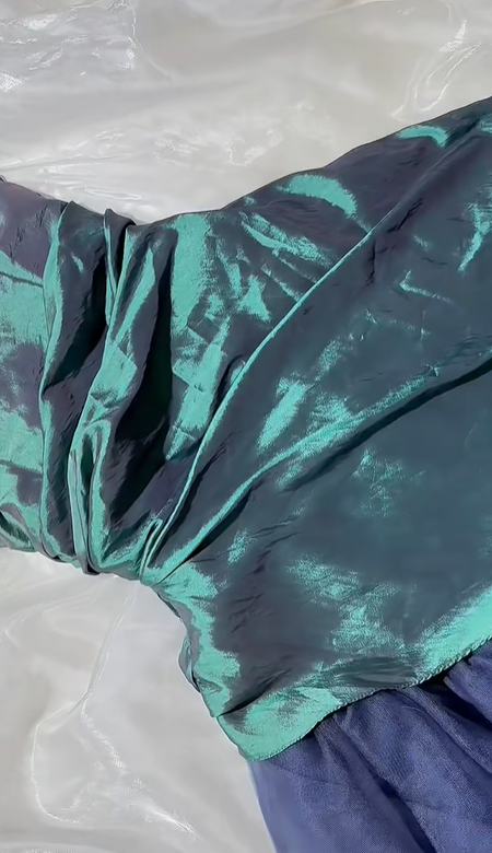 Green Strapless Satin Prom & Evening Party Dress, Fitted Waist With Unique Designed Skirt gh8530