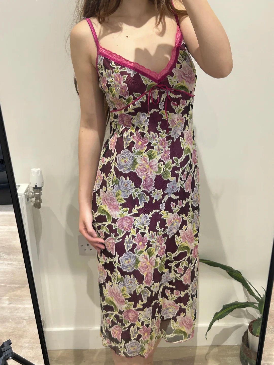 Purple Vintage Spaghetti Strap Printed Luxury Fitted Waist Slim Sexy Prom Gown, Evening Party Dress gh8450
