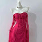 Robe de soirée courte rose en dentelle, tenue de bal, robe de soirée, gh4480
