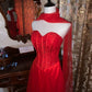 girlhomeshops – Rotes, leidenschaftliches, exquisit perlenbesetztes langes formelles Ballkleid gh6302