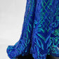 Girlhomeshops-Blau glänzende Mode Pailletten lange Ballkleid Geburtstag Partykleid gh5420