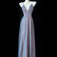 Purple Fashion Shiny Elegant Spaghetti Strap Floor Length Long Sequined Ball Gown Evening Dress Party Dress Prom Dress gh3743