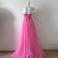 Pink Gorgeous Shiny Fashion Elegant Long Floor Length Sequined Tulle Ball Gown Evening Gown Party Dress Prom Gown gh4041