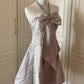 Rosa schönes und elegantes kurzes Heimkehrkleid mit Schleife, Rock, Ballkleid, Abendkleid gh4335