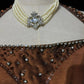 Brown Maillard Vintage Fashion Elegant Exquisite Beaded Strap Long Satin Floor Length Train Ball Gown Evening Dress Prom Dress gh3874