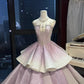 Funkelndes, mehrlagiges Prinzessinnenkleid, langes, formelles Ballkleid aus Satin gh6722