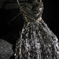 girlhomeshops - Robe de bal longue scintillante à paillettes argentées gh5696