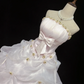 Blush Pink Strapless Gown, Cinched Waist, Voluminous Princess Skirt, Elegant Cute Romantic Dress, Wedding Gown gh8093