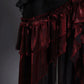 Girlhomeshops-Black red elegant long corset tulle prom dress evening gown gh5345