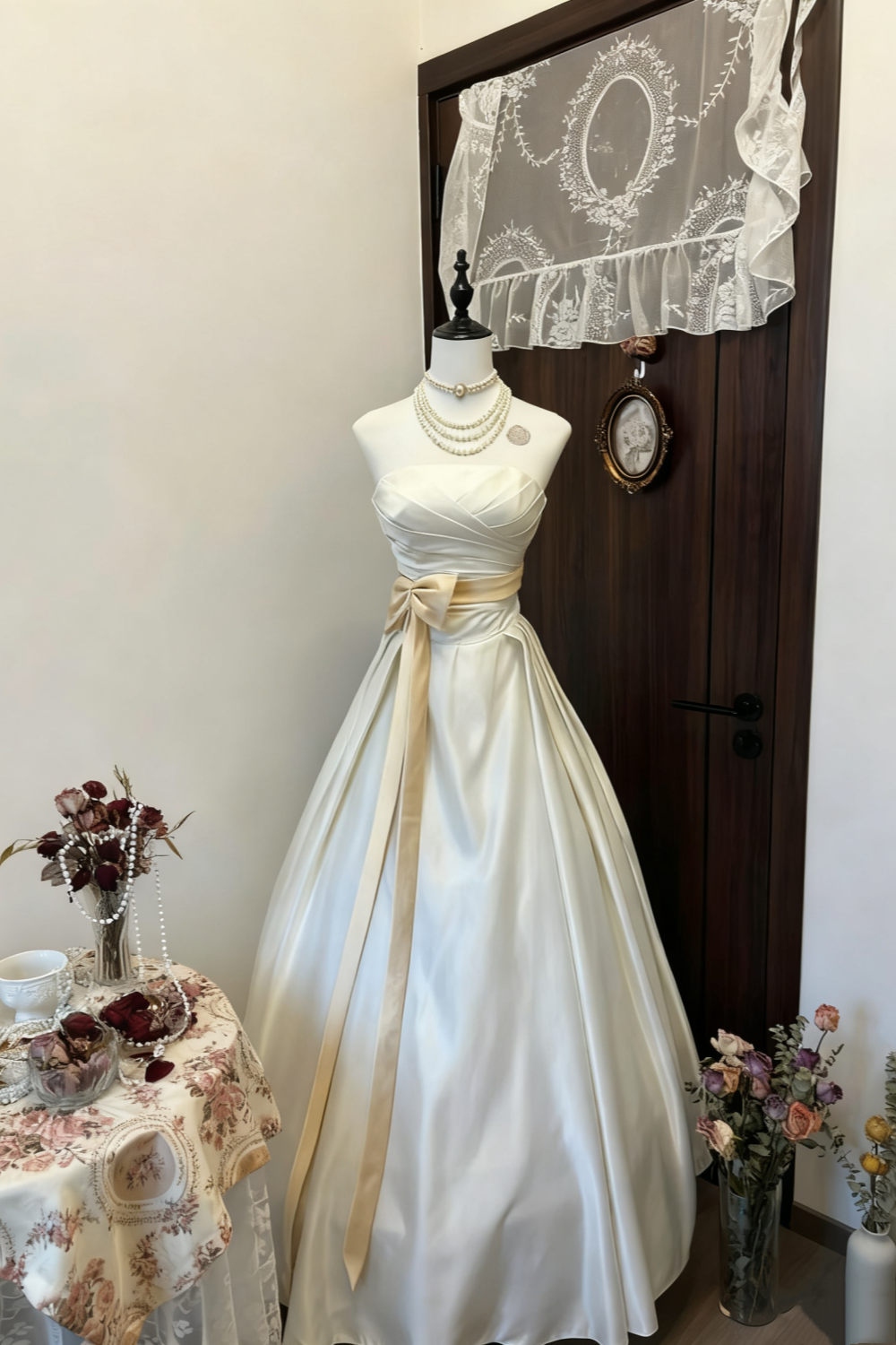 girlhomeshops - Robe de soirée en satin gh6122