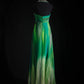 Green Gradient Exquisite Bead Decoration Long Formal Dress gh6768
