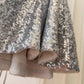 Silbernes glänzendes Nischen-Vintage-Kleid, kurzes Pailletten-Heimkehrkleid, Geburtstags-Cocktailpartykleid, gh4306