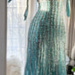 Green Luxury Gorgeous Retro Fashion Exquisite Tassel Beaded Mid-Length Chiffon Ball Gown Birthday Party Dress Evening Dress Prom Dress gh3973