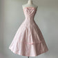 Pink Cute Elegant Fashion Exquisite Lace Midi Satin Homecoming Dress Prom Dress Evening Dress Party Dress gh3383