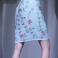 ✨Girlhomeshops-Halter Light Blue Floral Embroidered Short Bodycon Prom Dress gh10002