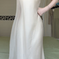 Ivory Satin One‑Shoulder Mermaid Long Evening Gown With Flowy Tulle Cape Formal Prom Dress gh8969