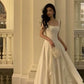 Robe de soirée longue en mousseline de soie, couleur unie, élégante, ligne A, col carré, longueur cheville, gh2737 gh2737