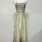 Robe de soirée longue en tulle, magnifique robe de soirée, dégradé rétro, exquise, perlée, élégante, couleur champagne, robe de bal, gh3192
