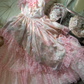 Robe de soirée en tulle rose, élégante et exquise, en dentelle florale, longue, princesse, robe de bal, robe d'anniversaire, robe de cérémonie pour adulte, gh4032