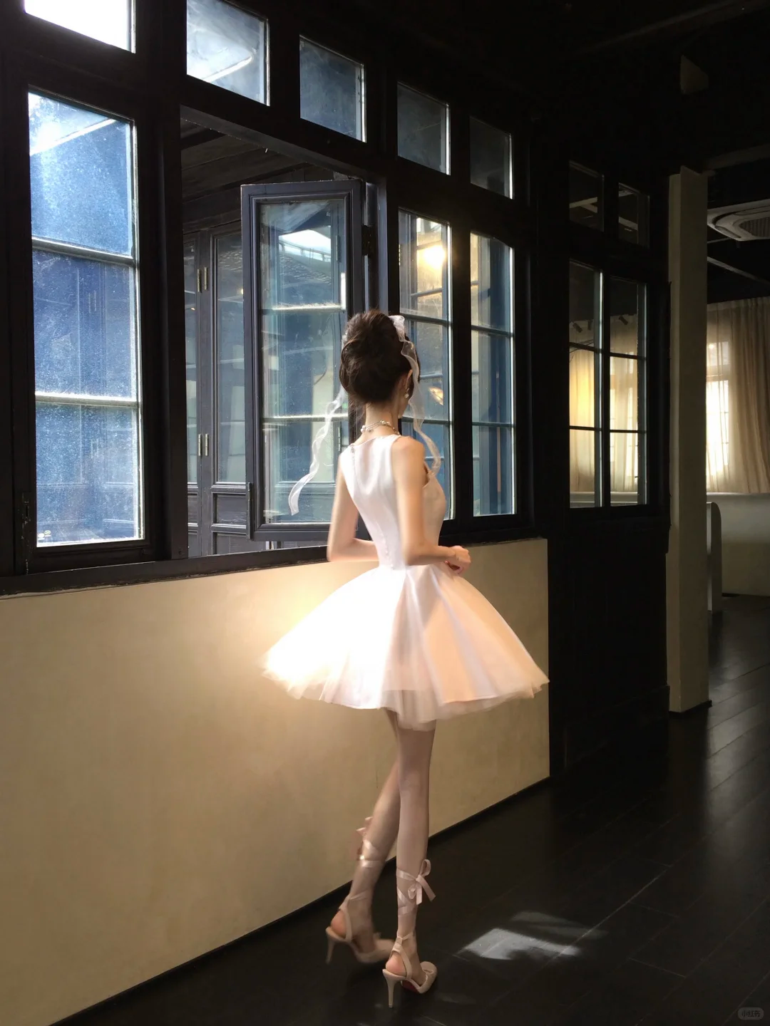 Light Pink Sleeveless Tulle Homecoming Dress Mini Prom Gown gh9412