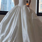 Vintage Princess Style Spaghetti Strap Sleeveless Gown | Satin Waist-Fitted Ballgown Maxi Dress for Wedding Bridal Engagement Luxury Dinner Party gh6419