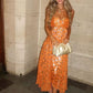 Orange New Arrival Fashion A-Line Long Elegant Prom dress Evening Dress Party Dress gh3450