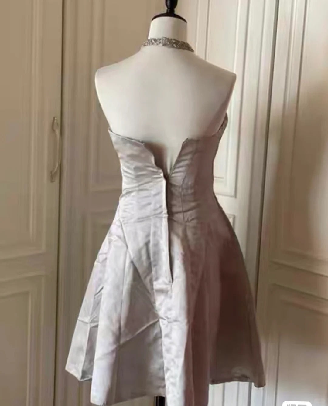 Rosa schönes und elegantes kurzes Heimkehrkleid mit Schleife, Rock, Ballkleid, Abendkleid gh4335