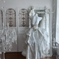 High-End Gray Strapless Beaded Fitted Waist Prom Gown, Evening Gown & Bridal Wedding Gown gh7350