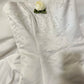 White exquisite bead long satin ball dress, evening dress, wedding dress gh4511
