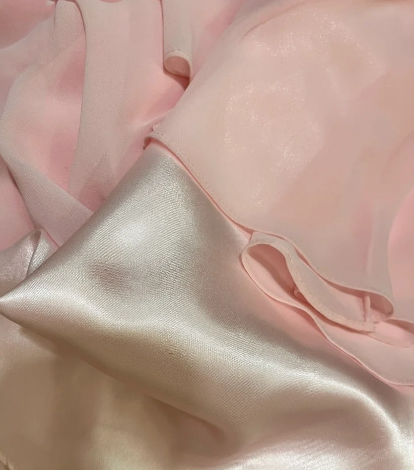 Rosa Mode Eine Schulter Lange Chiffon Ballkleid Abendkleid gh4430