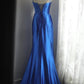 girlhomeshops-Ärmelloses königsblaues Meerjungfrauenkleid aus Satin, elegantes Retro-Abendkleid in schmaler Passform und bodenlang, gh5828