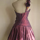 Symphony Lila Mode Sexy Handgemachte Rose Blume Kurzes Taft Satin Homecoming Kleid Geburtstagsparty Kleid Cocktail Party Kleid Abendkleid Retro Prinzessin Kleid Hochzeit Erwachsene Zeremonie Geburtstagsfeier gh3963