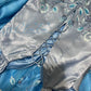 Blaues Blumenkleid, elegantes langes Satin-Ballkleid, Abendkleid, Partykleid, Brautjungfernkleider gh4464