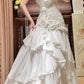 Girlhomeshops - Robe de soirée longue blanche en tulle à fleurs, décolleté en cœur, style princesse, robe de bal, de remise de diplôme, robe de mariée, gh5976