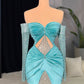 Girlhomeshops-Blue exquisite beaded short velvet long sleeve homecoming dress birthday party dress gh5428