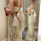 girlhomeshops-Charming Dress With Shiny Floral Slit Tube Top Long Sequins Prom Dress Graduation Dress gh5865