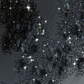 Black Gray Ombre Sweetheart Spaghetti Strap Starry Beaded Mermaid Midi Evening Dress with Chiffon Scarf gh9528