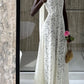 girlhomeshops - Robe de bal longue et fine en dentelle blanche exquise gh5931
