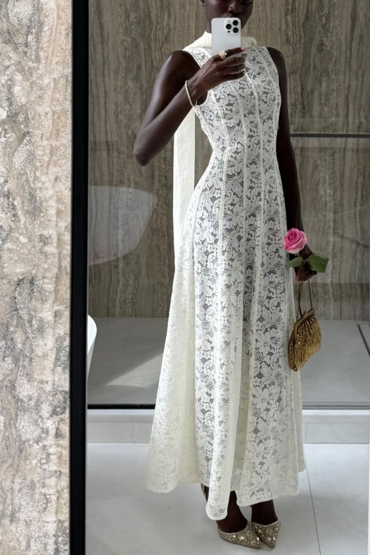girlhomeshops-White Exquisite Lace Long Slim Prom Dress gh5931