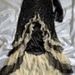 Black Sparkly Elegant Ruffled Tulle Long Sequin Ball Gown Prom Dress Evening Gown Party Dress gh3141