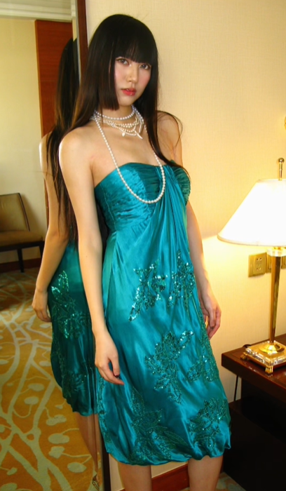 Peacock Green Strapless Satin Vintage Luxury Prom Gown, Evening Party Dress gh8370