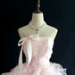 Light Pink Bow Strapless Ball Gown - Dress for Quinceañera & Coming-of-Age Party gh6949