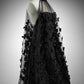 girlhomeshops – Schwarzes, exquisites Schmetterlings-Kurz-Tüll-Heimkehrkleid, wunderschönes Strapskleid, gh5692