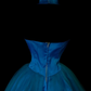Royal‑Blue‑Halter‑Ball‑Gown High‑Neck‑Cut‑Out‑Straps Sweetheart‑Corset‑Bodice Satin‑Braided‑Pearl‑Detail Ombre‑Tulle‑A‑Line‑Floor‑Length‑Skirt Gala‑Prom‑Evening‑Dress gh8866