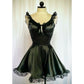 Mintgrün Süßes Kurzes Satin Homecoming Kleid Geburtstagskleid gh4628